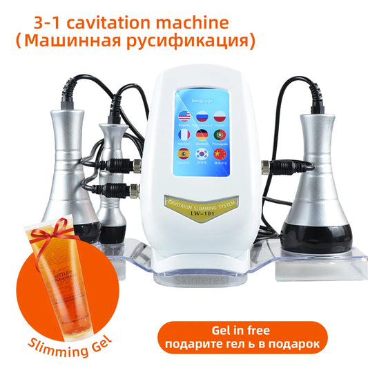Beauty Body Slimming Massager, Cavitation Machine, Multi-Functional Device, Face Body Tightening, Lifting Spa Skincare Tool