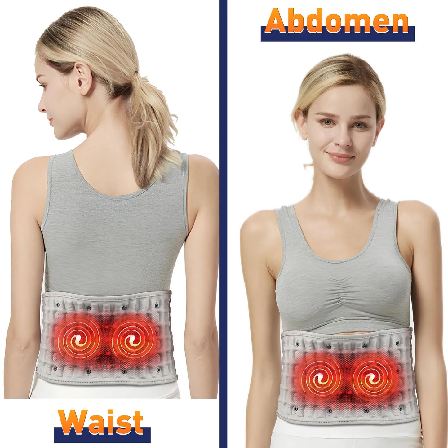 Infrared Heating Waist Massager, Electric Belt Vibration,