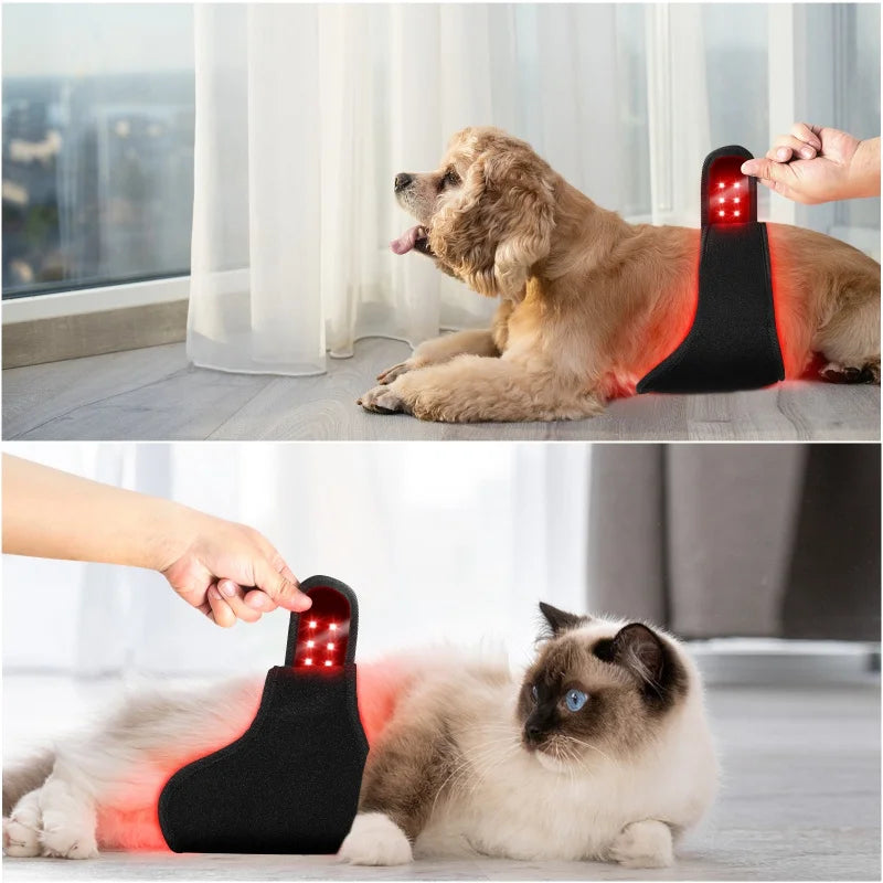 Pet Wearable body wrap, red light therapy, belt for pet