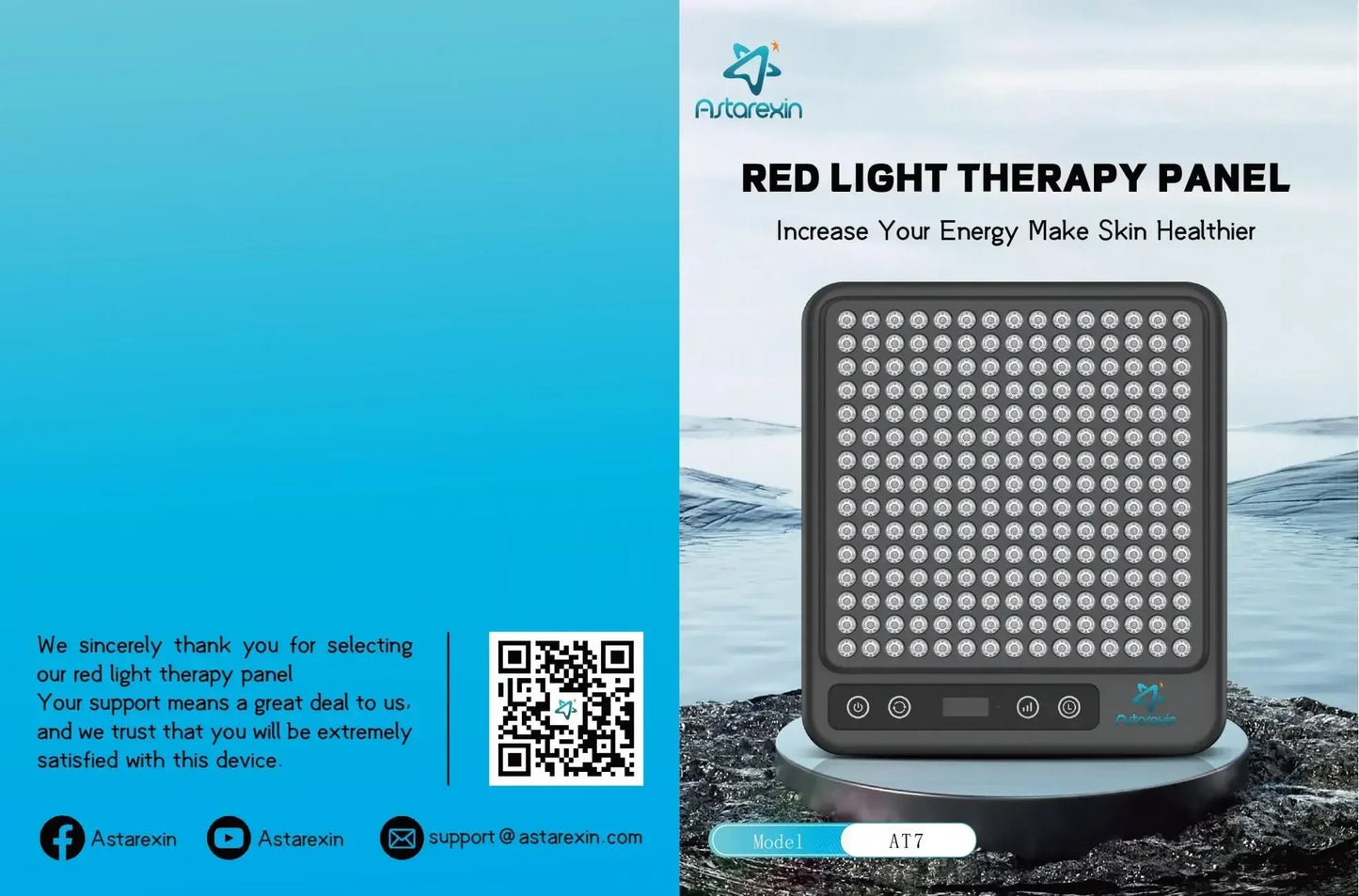 Red Light Panel Device, 660nm850nm, Lamp for Anti-Aging Pain Relief