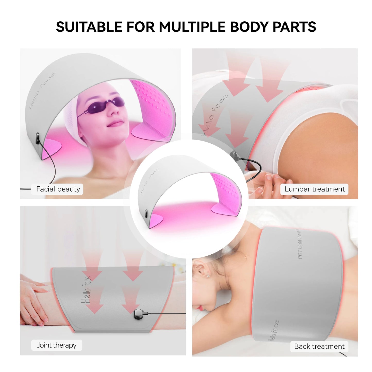 Face Red Light Therapy, Mask for Face Neck and Body "30.8 x 11.8" Large 720 Chips