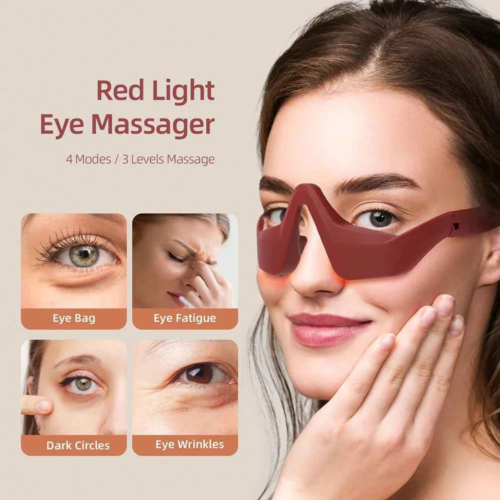 Red Eye Massager, Under-Eye Glasses Massager