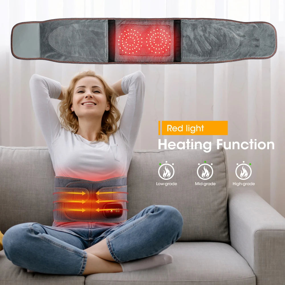 Infrared Heating Waist Massager, Electric Belt Vibration,