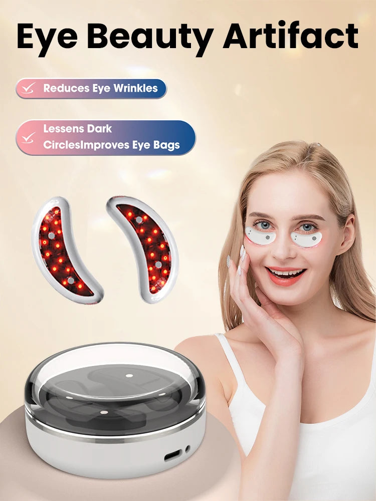 EMS Pulse Micro current, Relieve Fatigue, Reduce Dark Circles, Lines, Swelling, Anti-Wrinkle