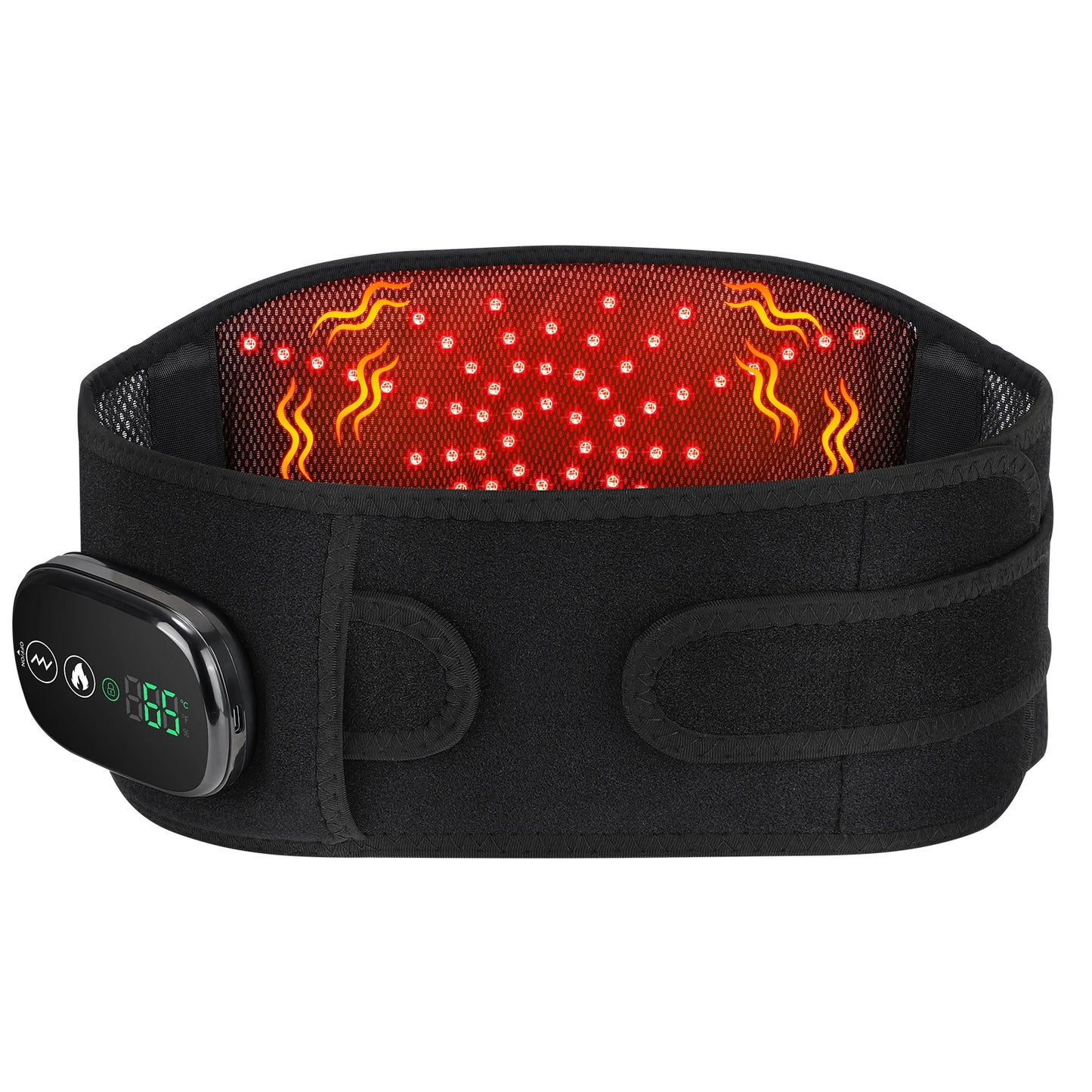 Decompression Lumbar Support, Heated, Belt Red Light, Backache Vibration Massager