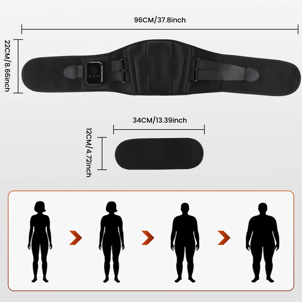 Infrared Heating Waist Massager, Electric Belt Vibration,