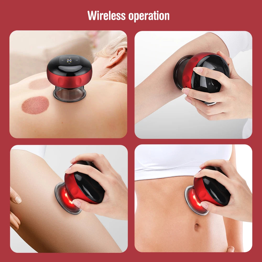 Intelligent Vacuum Cupping Massage, Electric Heating, Physical Fatigue Relieve Health Guasha Cans