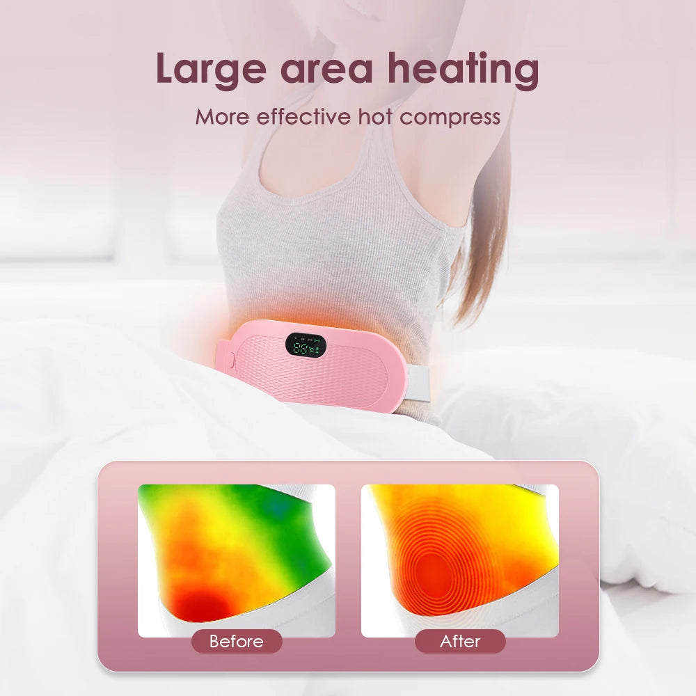 Menstrual Period Pain Relief Device, 5-Level Heating Pad, Electric Massager, Women