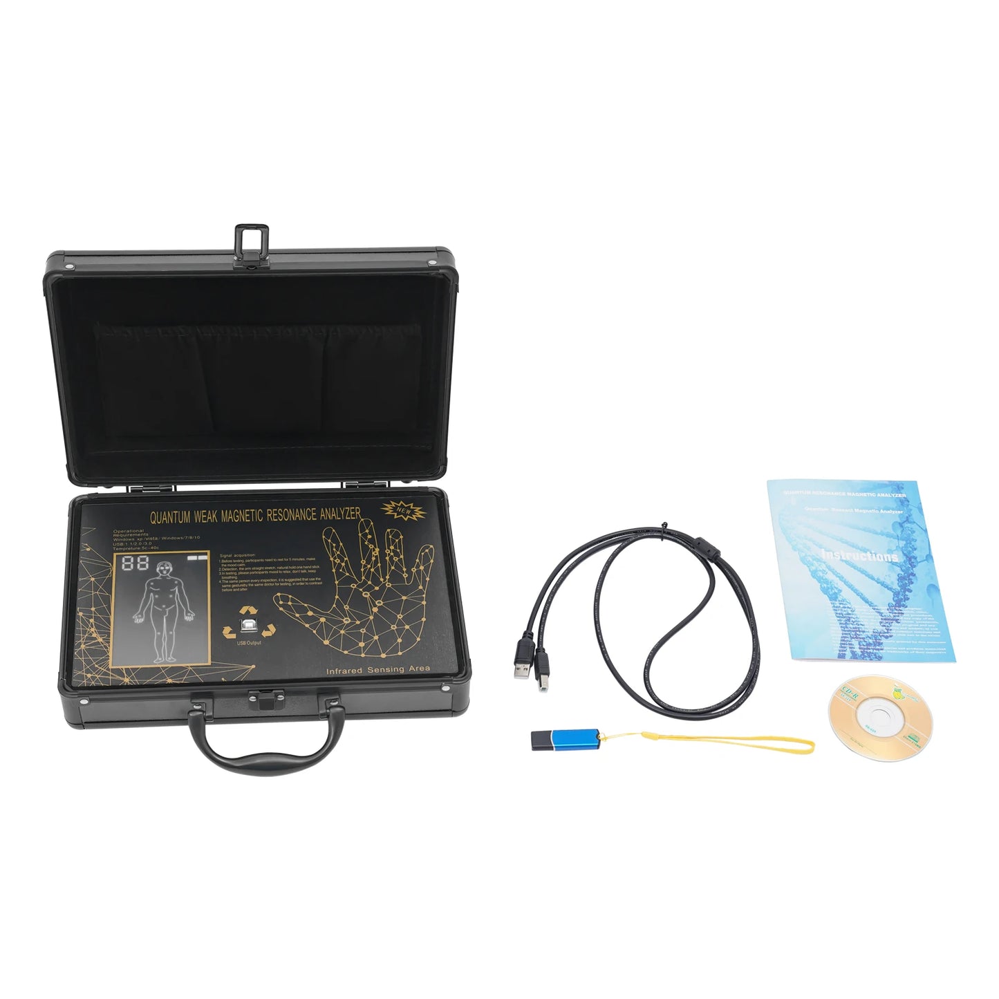 Hand Full Body Diagnostic Tester, Physiotherapy Instrument, Body Scanner, Analyzer Health Detector,