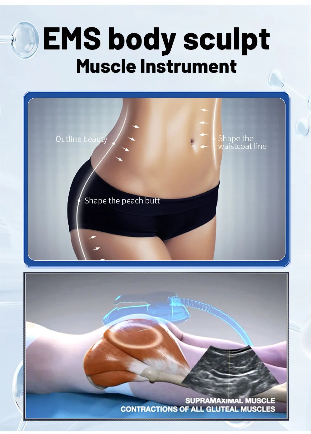 Muscle Stimulator, Body Sculpting, Portable Machine, Weight Lose Electromagnetic