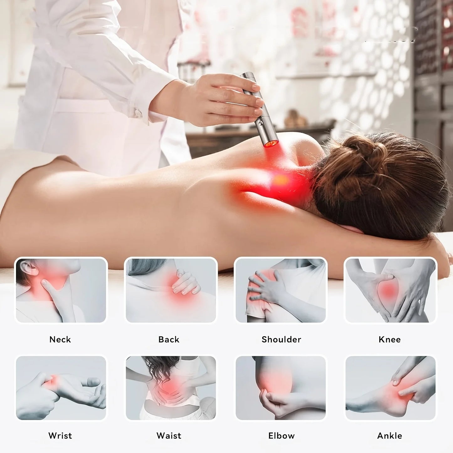 Red Light Therapy Torch, Powerful Infrared Light Therapy for Body & Face, Natural Pain Relief.