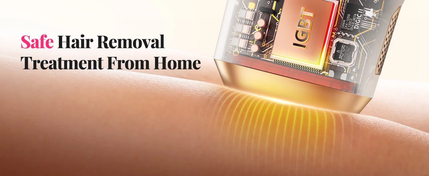 990000 Flashes Laser Hair Removal, UNISEX, Hair Removal, Body, Bikini, and Facial Areas, Painless, Permanent Hair Removal
