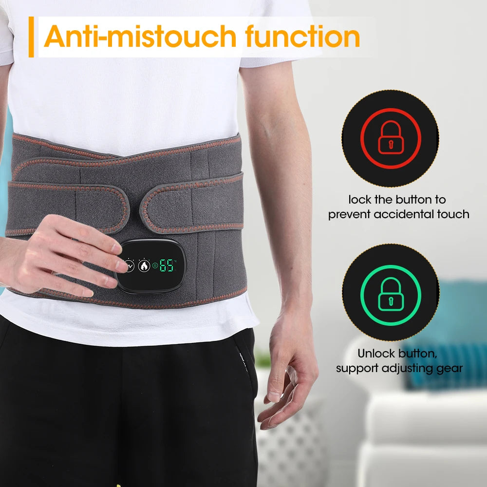 Infrared Heating Waist Massager, Electric Belt Vibration,