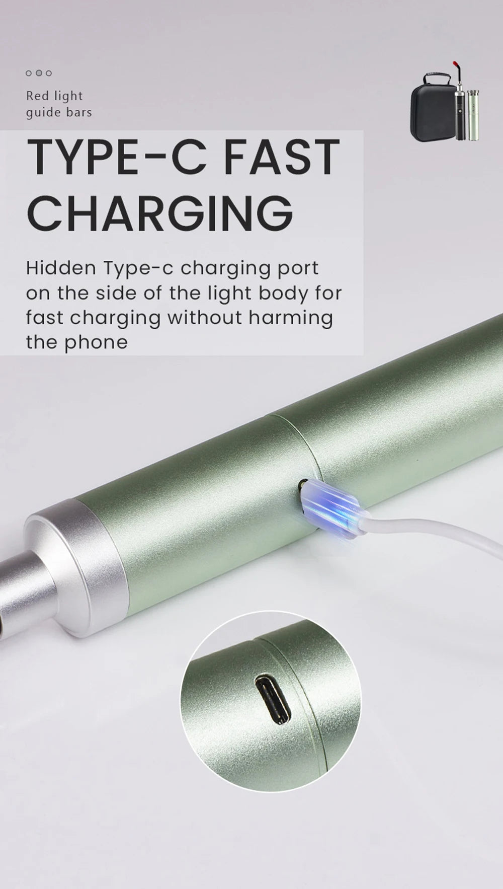 Infrared Red Light Therapy, Lamp Cold Sore Treatment, Device for Nose, Ear, Hands, Joints, Knee, Feet, and Body Pain Relief.