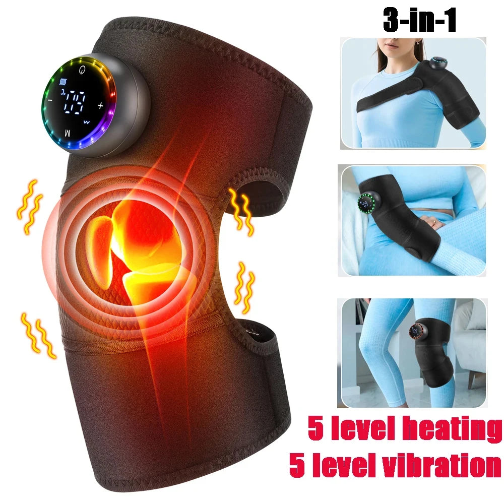 Electric Heating Shoulder Brace, LED Display, Vibration Shoulder Massage, Muscle Relaxation