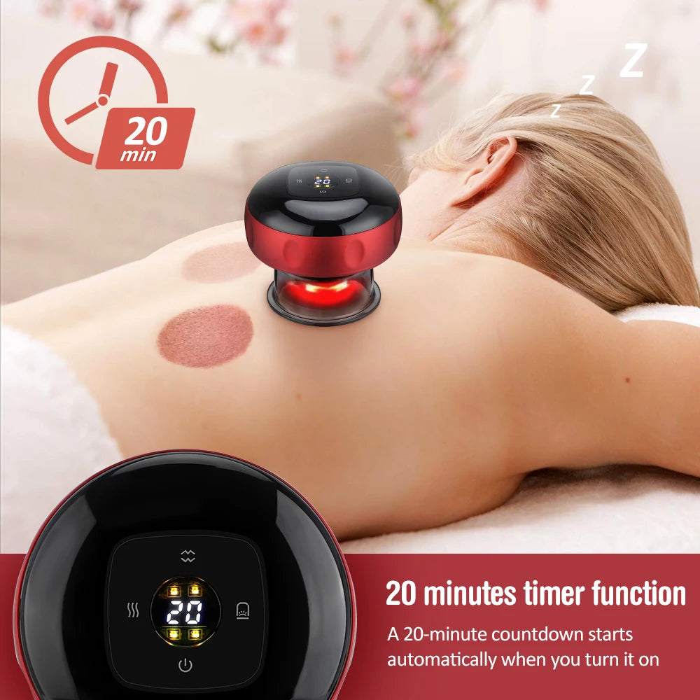 Intelligent Vacuum Cupping Massage, Electric Heating, Physical Fatigue Relieve Health Guasha Cans