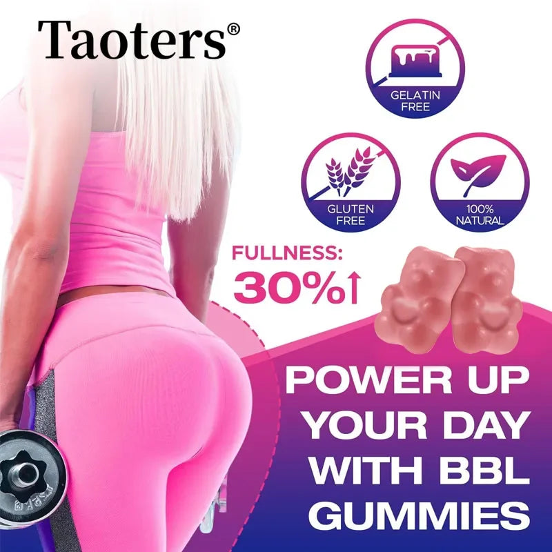 Buttocks Enlargement Gummies for Women - BBL- MAX Gummies - with Multivitamins and Herbal Extracts