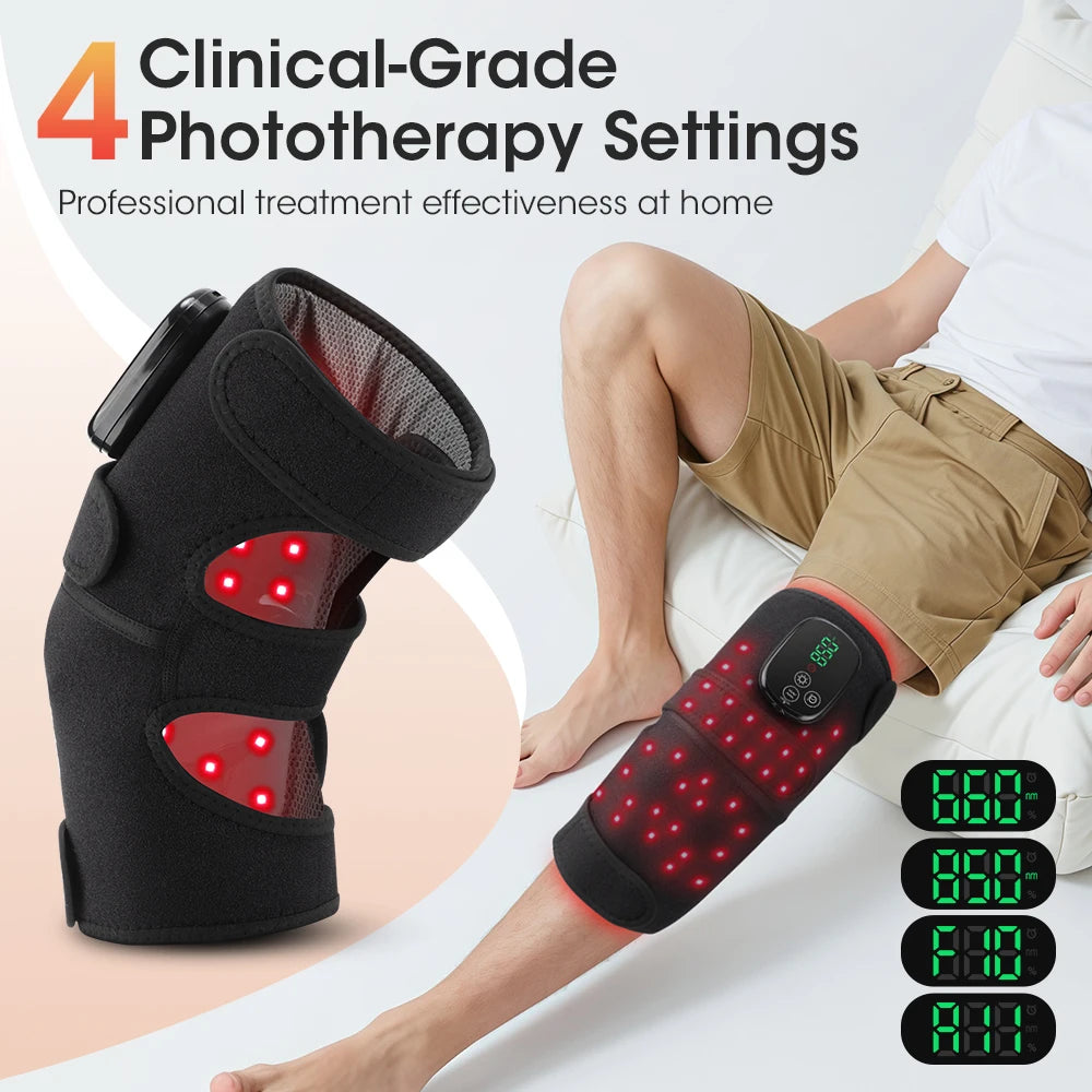 Infrared Red Light Knee Pad 660nm 850nm for Joints Leg Cold Therapy Warmth