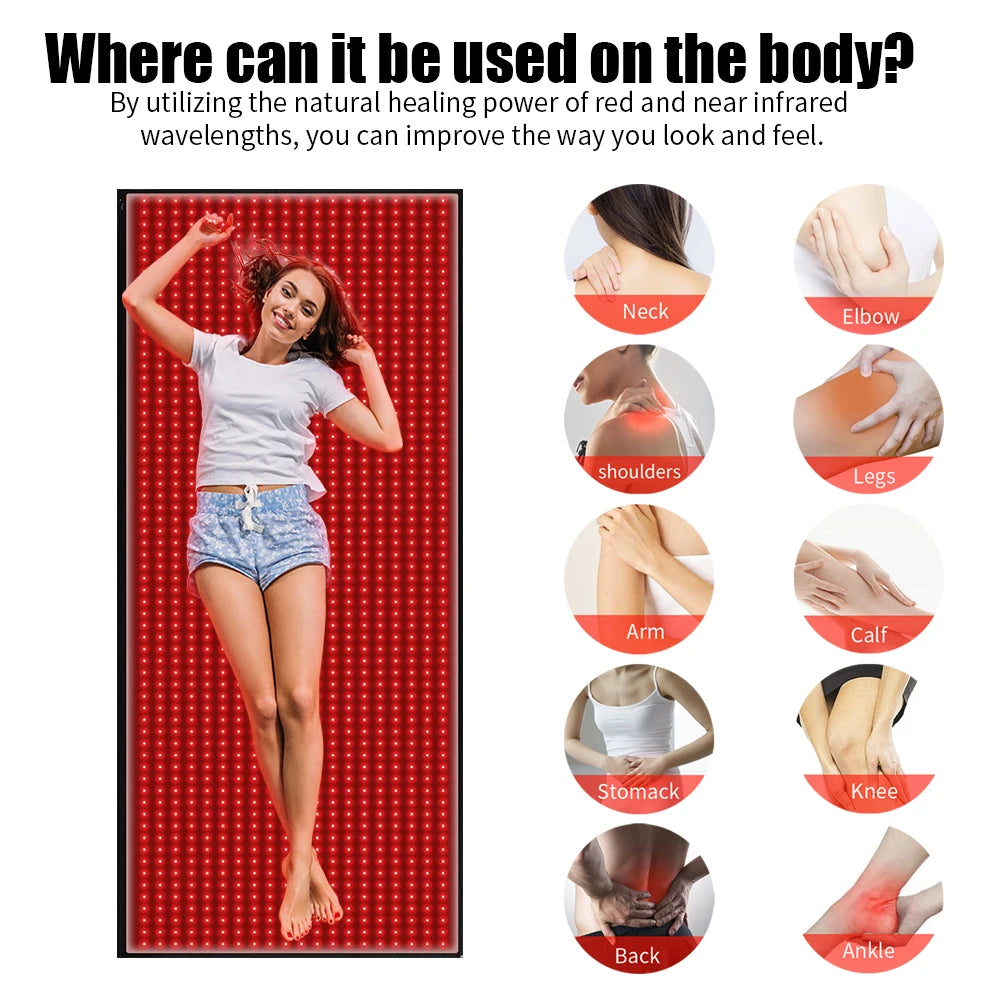Full Body Red Light Mat, 71x31 inch