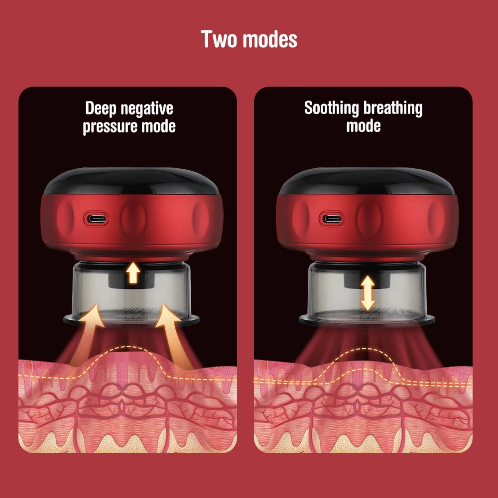 Intelligent Vacuum Cupping Massage, Electric Heating, Physical Fatigue Relieve Health Guasha Cans
