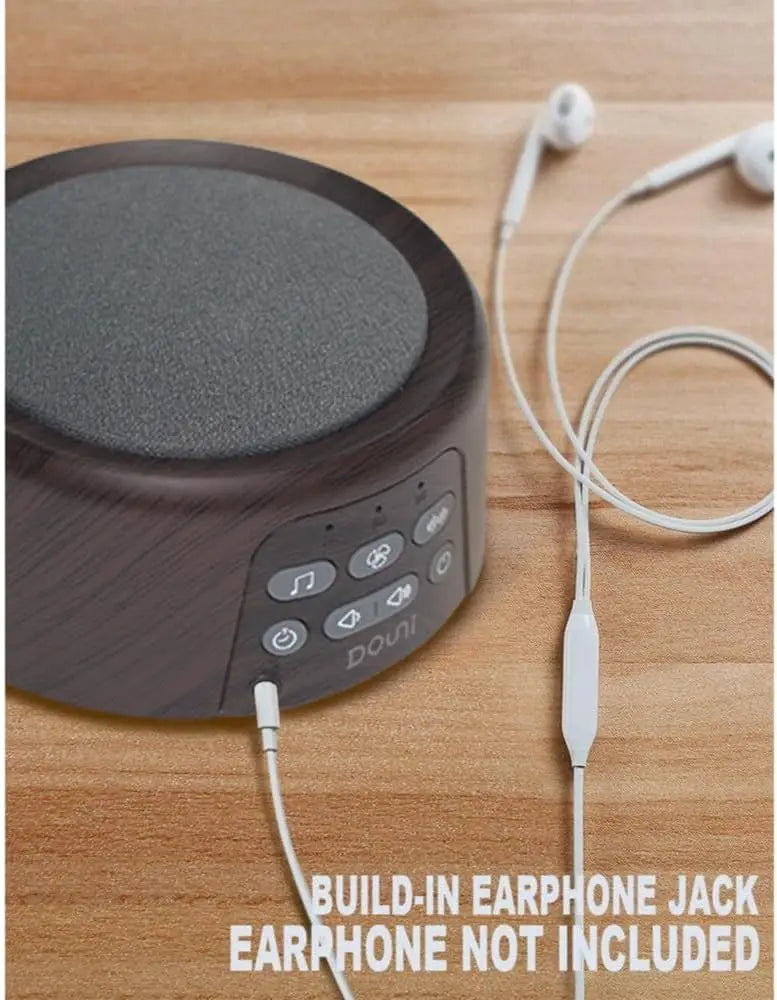 White Noise Machine, Wood Grain with 27 Soothing Sounds, Timer & Memory, Sleep Therapy at Home or Travel