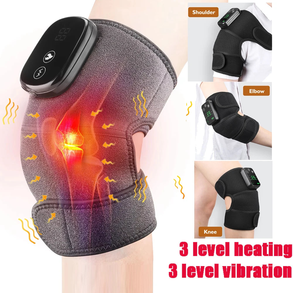 Electric Heating Shoulder Brace, LED Display, Vibration Shoulder Massage, Muscle Relaxation