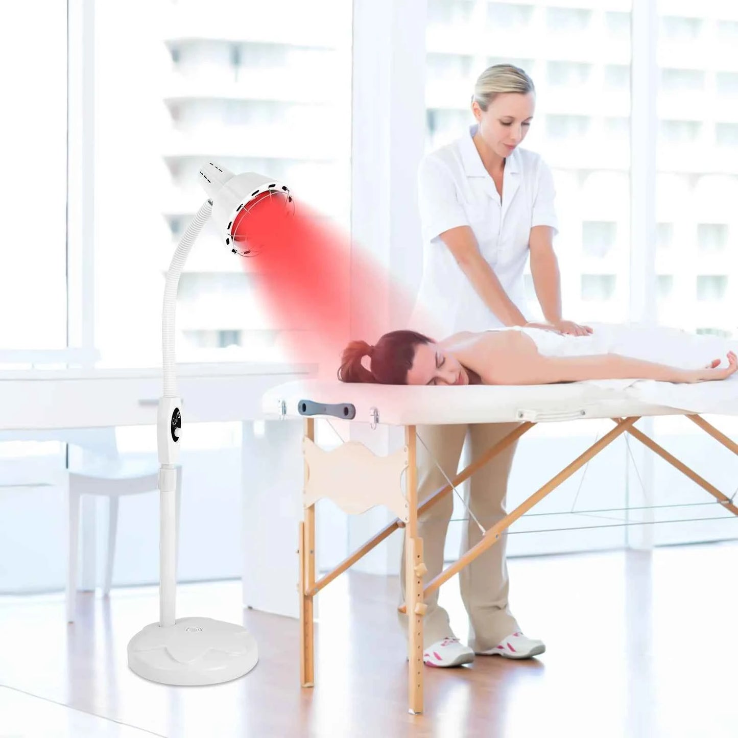 Infrared Heat Lamp, 275W Therapy Lamp for Body or Pain Relief, Therapeutic Lamp for Home