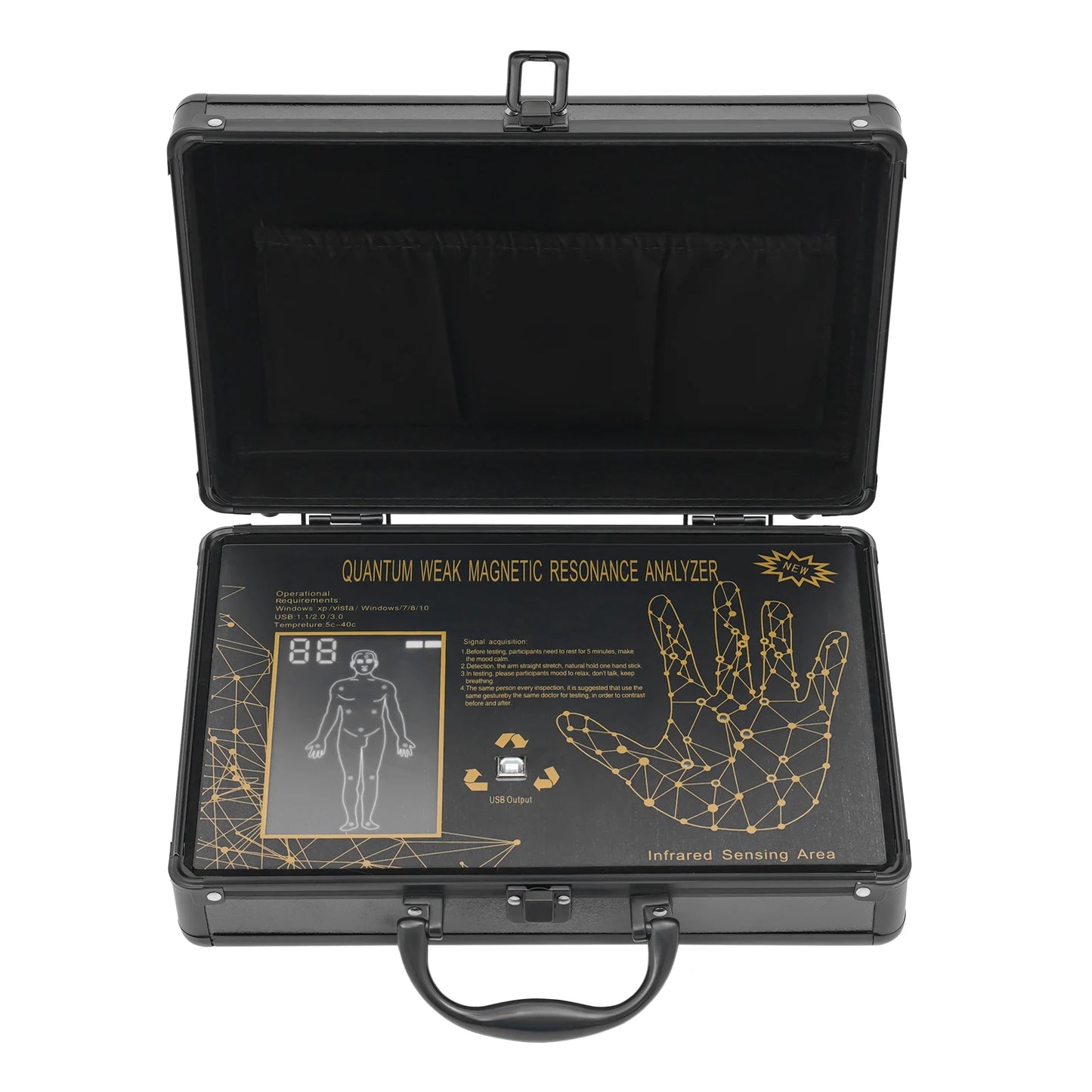 Hand Full Body Diagnostic Tester, Physiotherapy Instrument, Body Scanner, Analyzer Health Detector,
