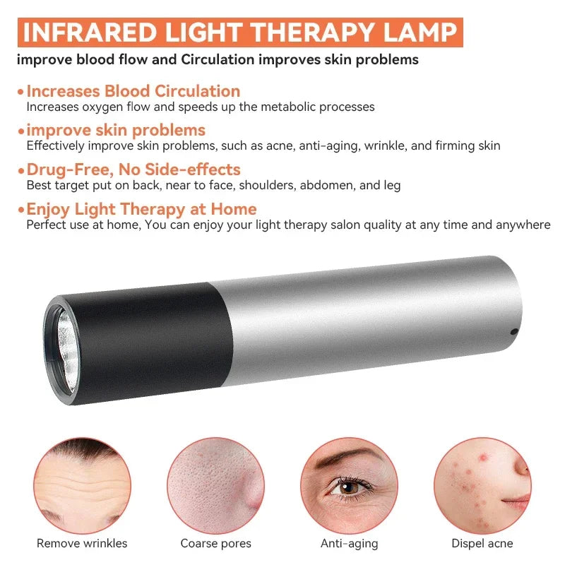 Led Flashlight, Anti Inflammatory, Pain Relief Red Light, Therapy Muscle Pain, Infrared Lamp, Led Therapy Skin Care
