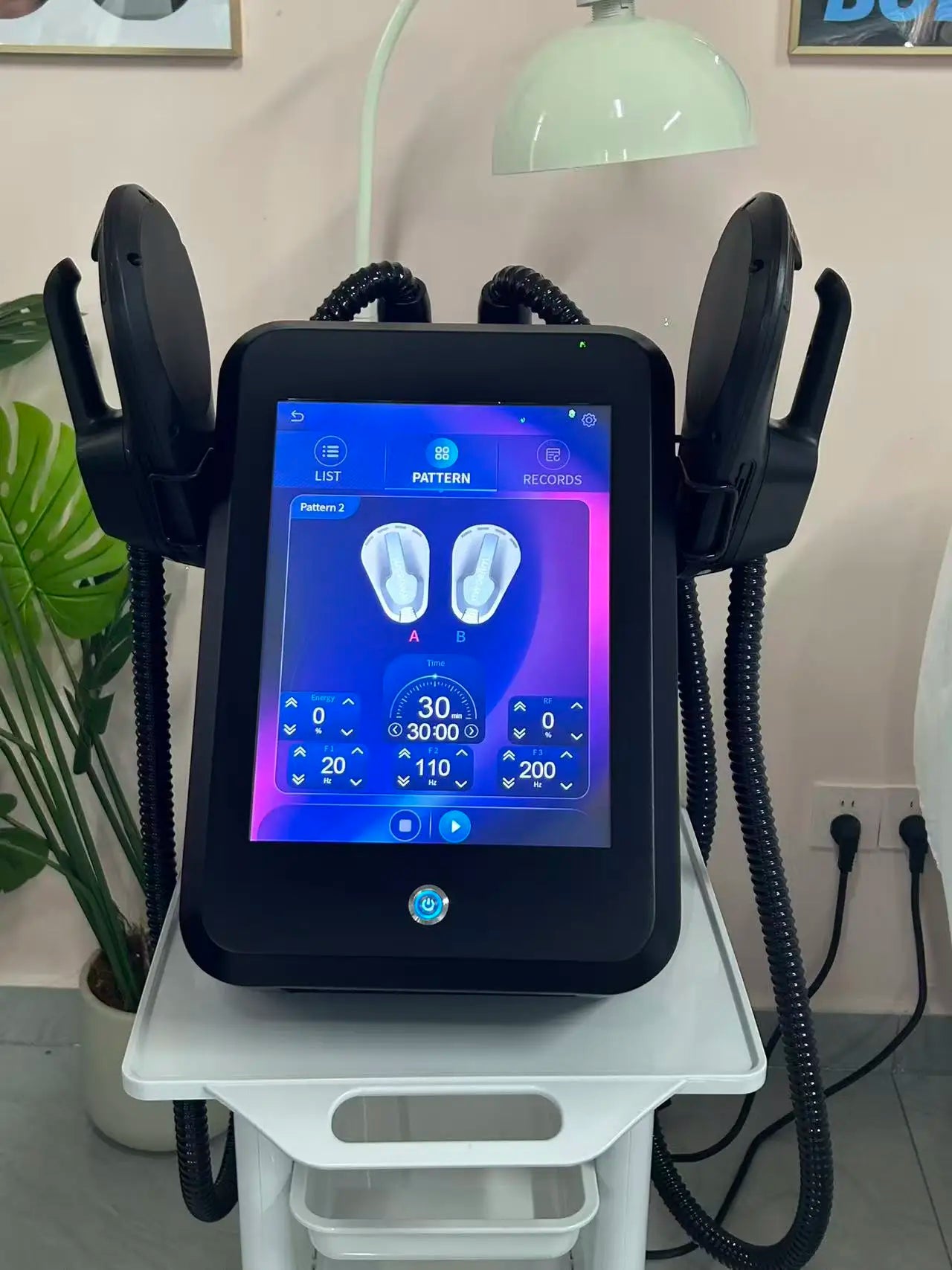 Body Sculpt Machine, 15 Electromagnetic, Slimming Fat, Muscle and Pelvic Body EMS