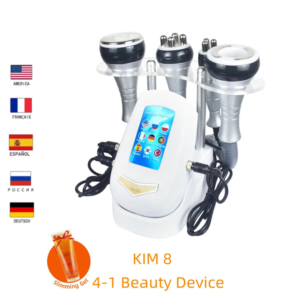 Cavitation Machine, 40k Ultrasonic, Shape Vacuum, Frequency Liposuction, Weight Loss, tightening and slimming device