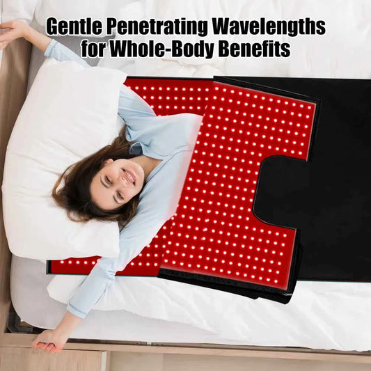 71" Red Light Sleeping Bag, Full Body Relax, Led Red Light Blanket, Home Use