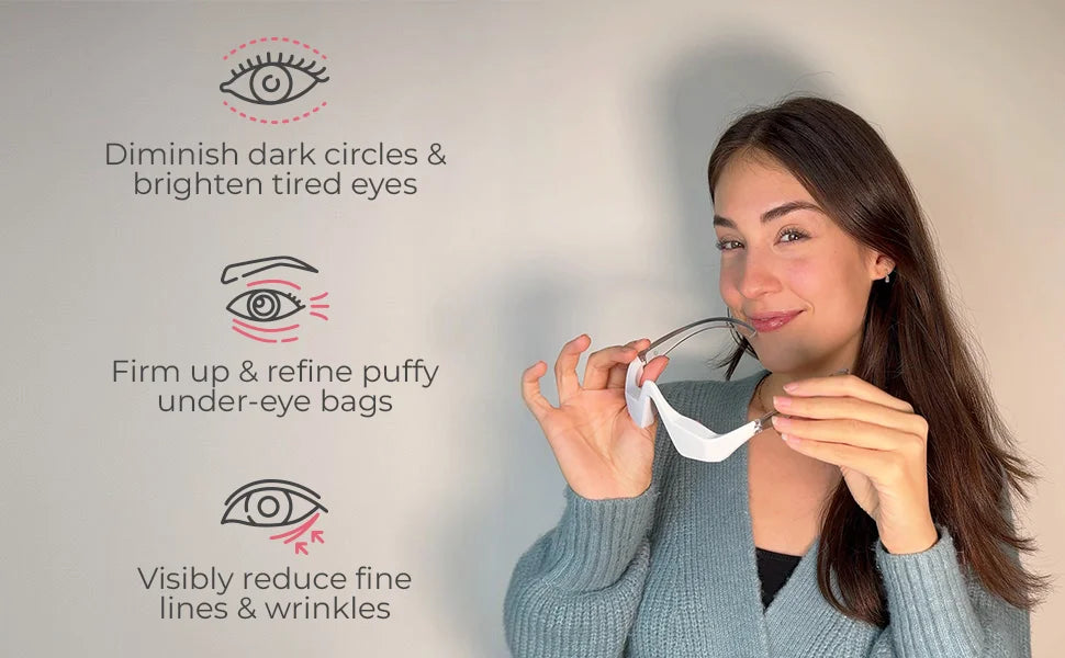 Revital Eyes by BOTANIQUE PARIS – Red Light Therapy Glasses – Under Eye Device for Dark Circles