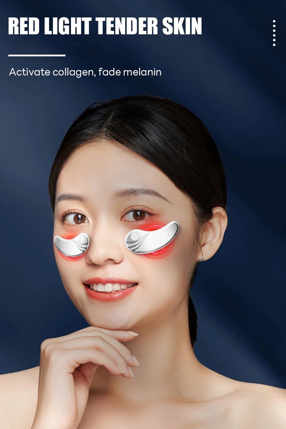 Led Red Light, Gel Patch For Treatment Under Eye, Wrinkle Improvement, Dark Circles Removal Care