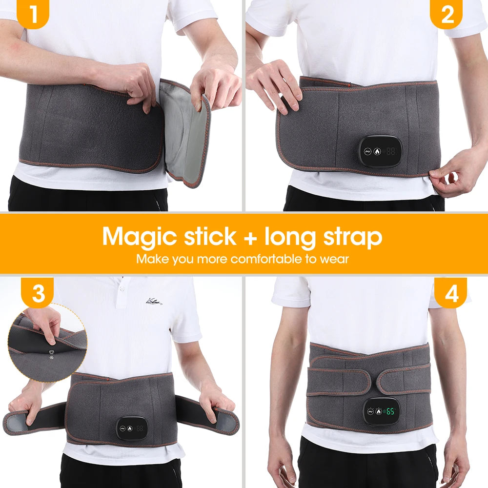 Infrared Heating Waist Massager, Electric Belt Vibration,