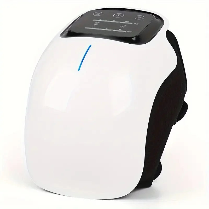 Cordless Knee Massager, with Heat and Vibration, Portable Knee Massager, with Large LED Screen, Adjustable Temperature