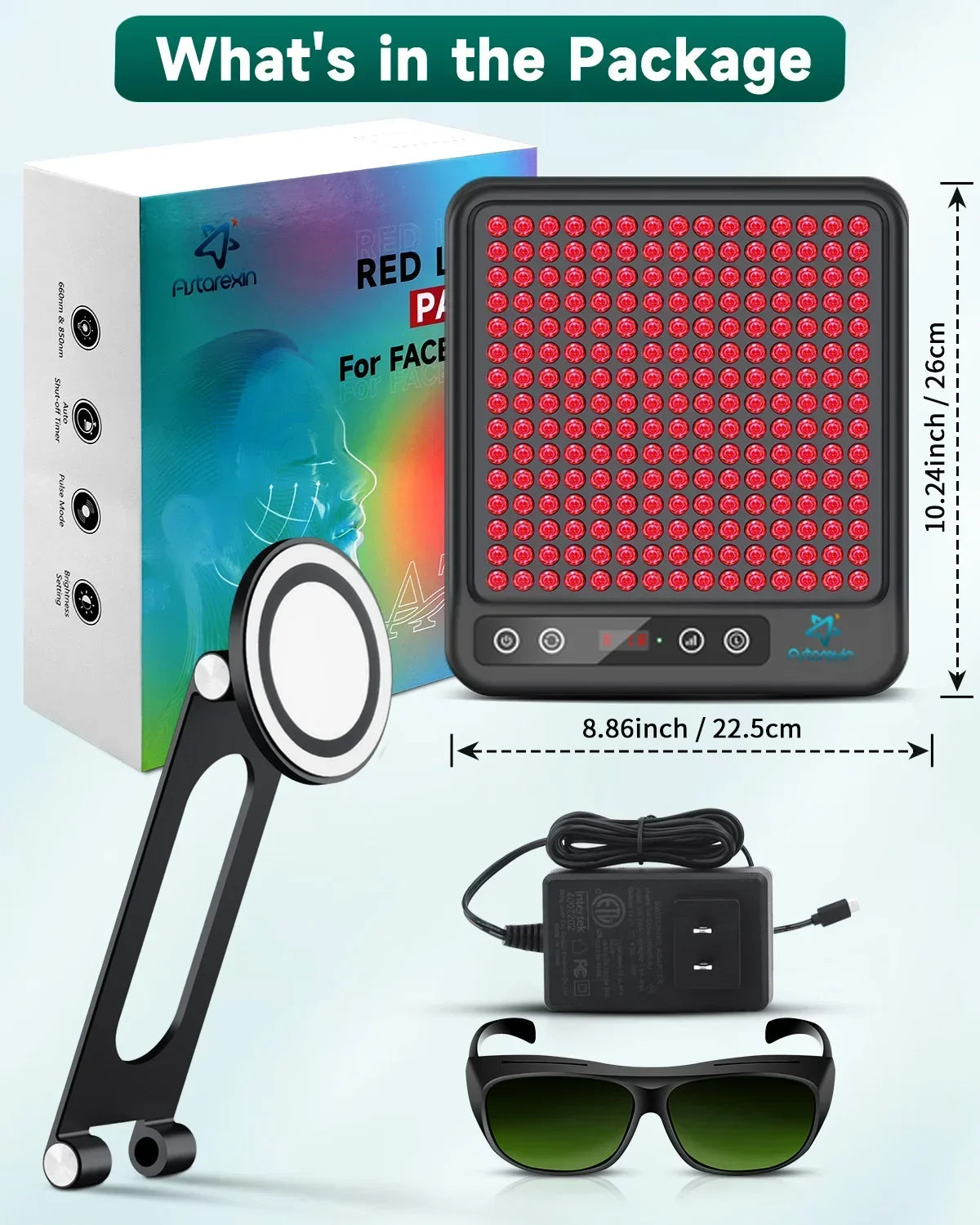 Red Light Panel Device, 660nm850nm, Lamp for Anti-Aging Pain Relief