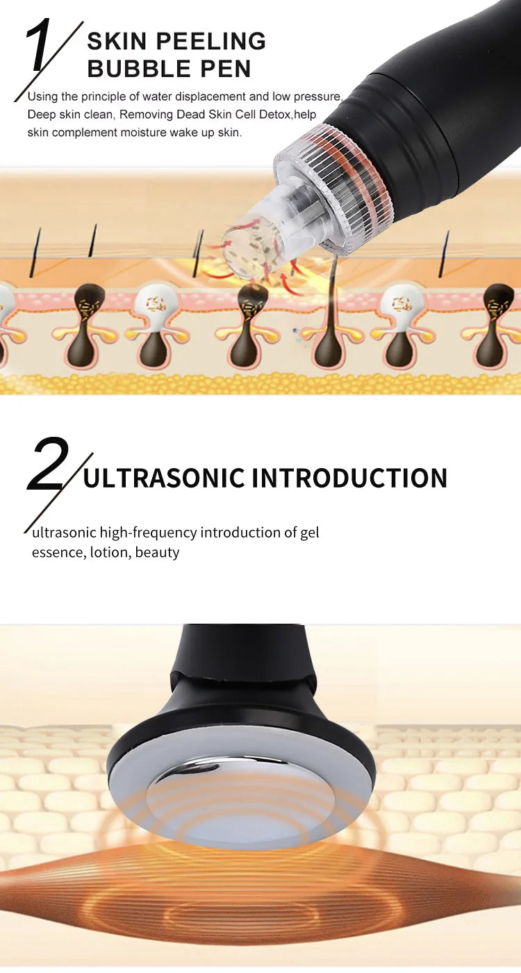 Hydra aqua 10 in 1, facial peeling diamond, dermabrasion facial machine skim Care