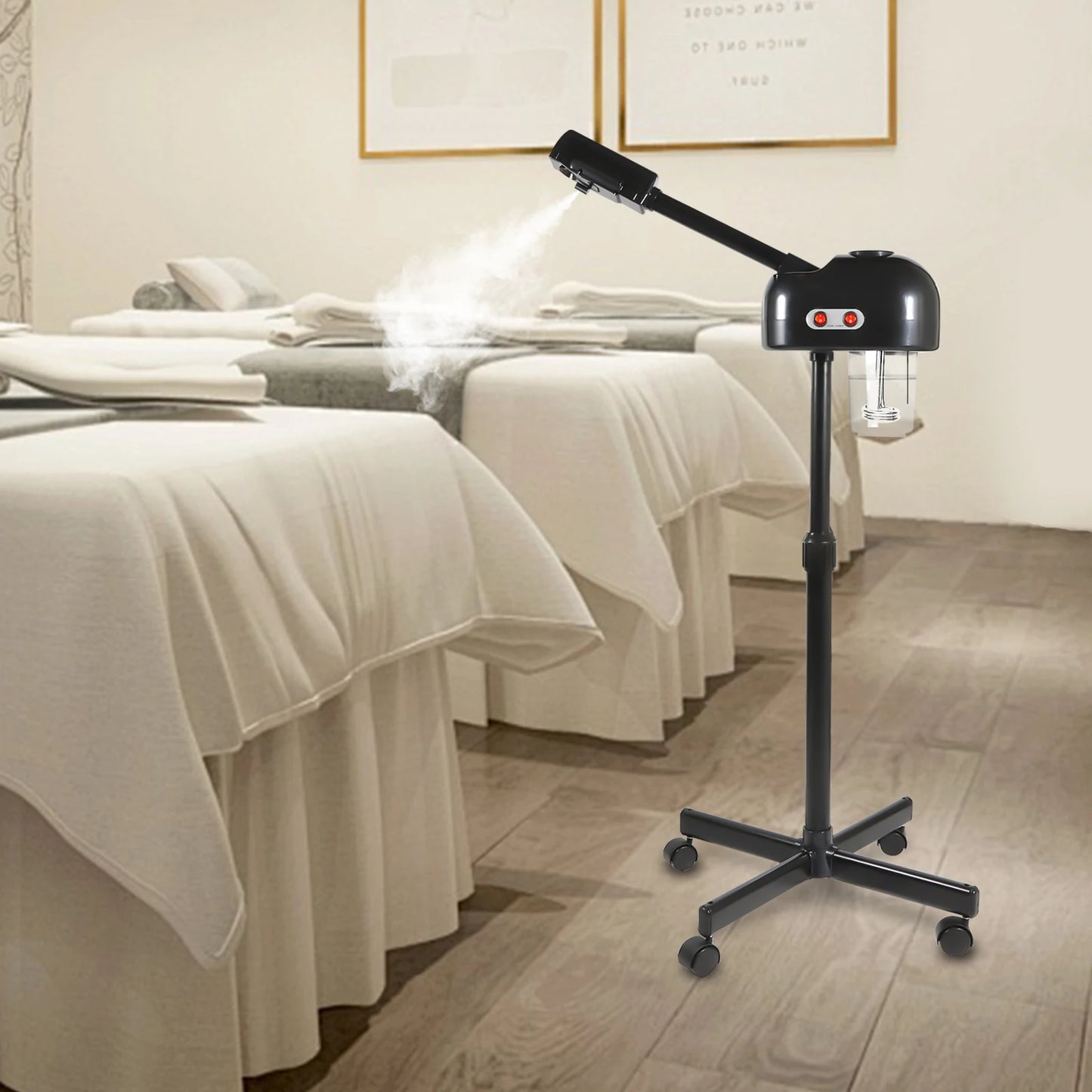 Facial Steamer, Height Adjustable Sprayer, 360° Rotatable, Movable Skin Care Equipment