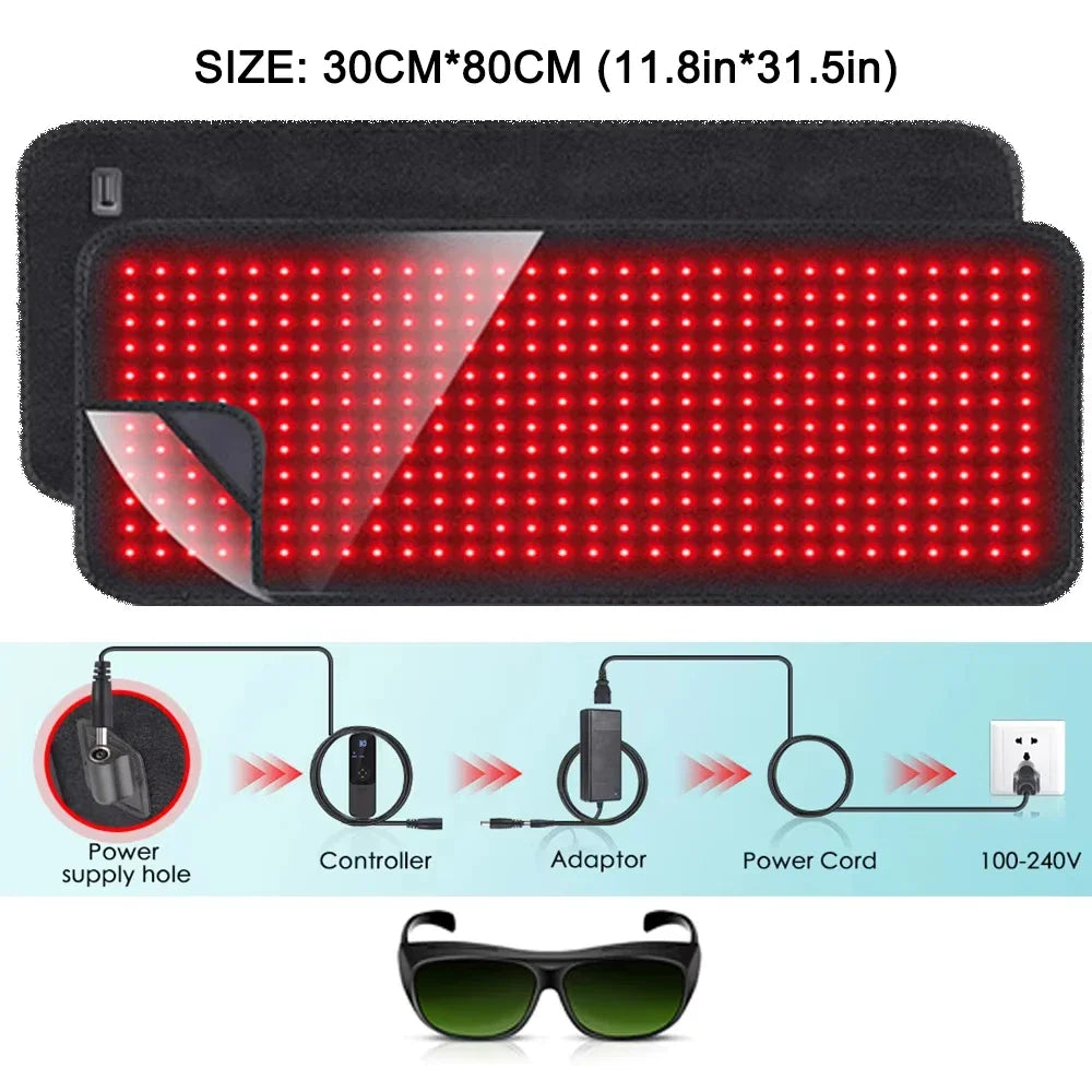 Updated, Red Light Therapy, Heating Pad for Body