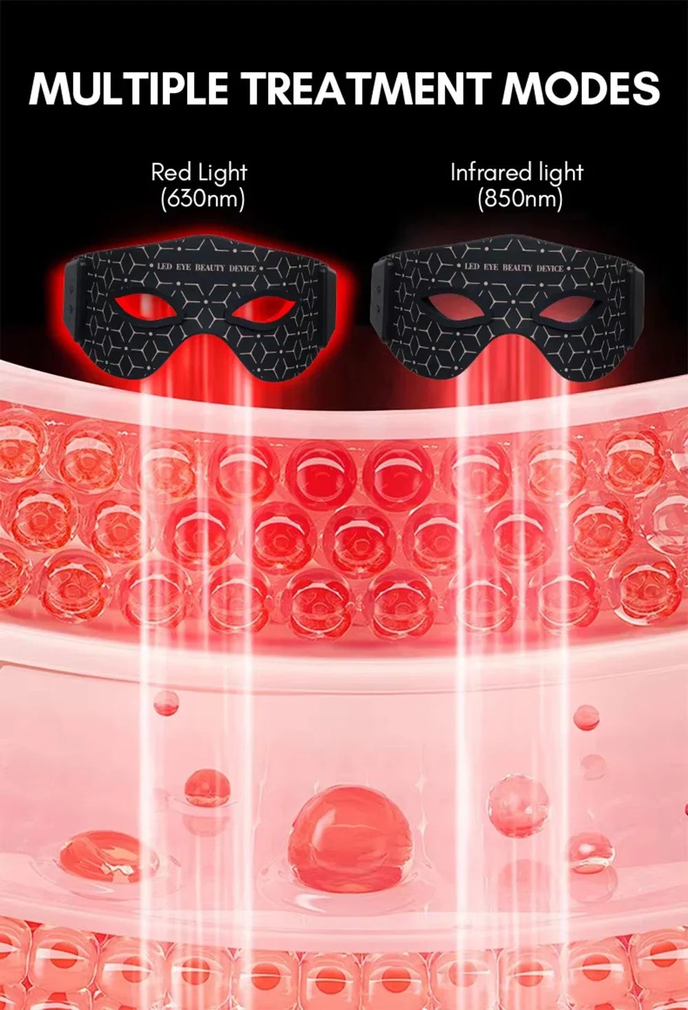 Eye Mask, Eye Bags Remover, Infrared Red Light Therapy