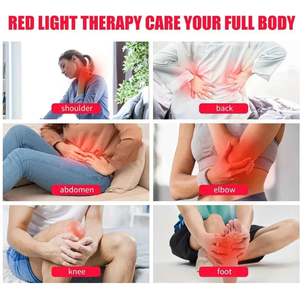 Red Light Relax for Face and Body, Lamp with Stand LED 660nm & 850nm Infrared Light Device for Body