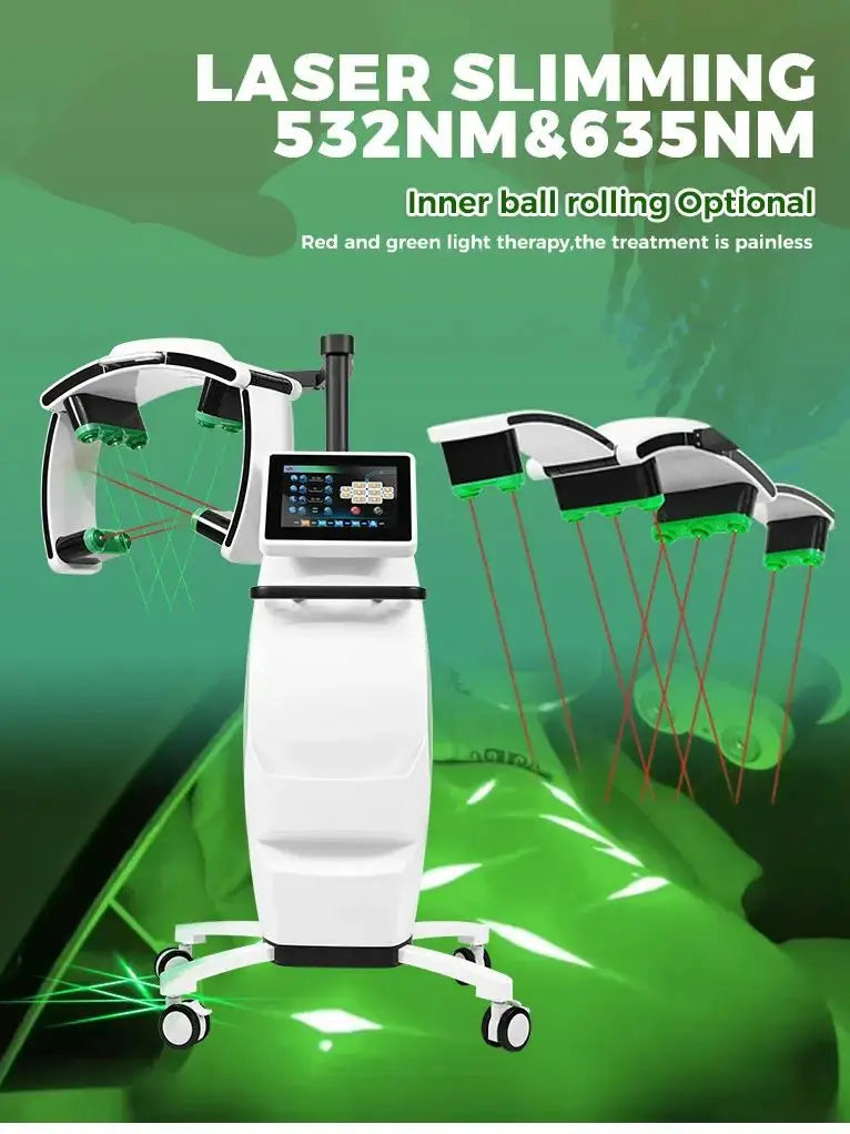 10D Maxlipo Master, Therapy Body Shaping Machine, with 532nm Green Light, & 635nm Red Light Fat Burning, Lifting Weight Loss Device