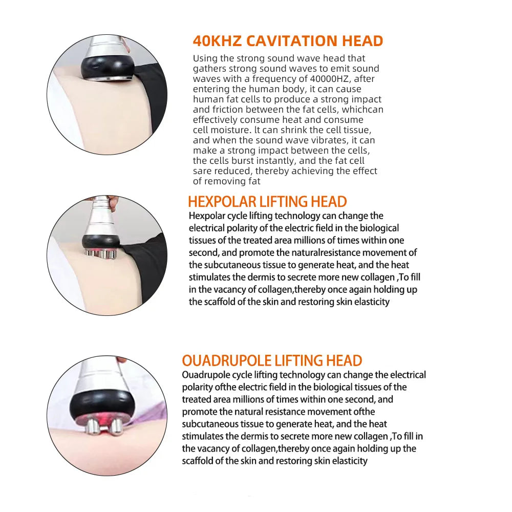 Missheart 6-in-1 Professional  KIM 8 40K Cavitation Machine （Fast Shipping)