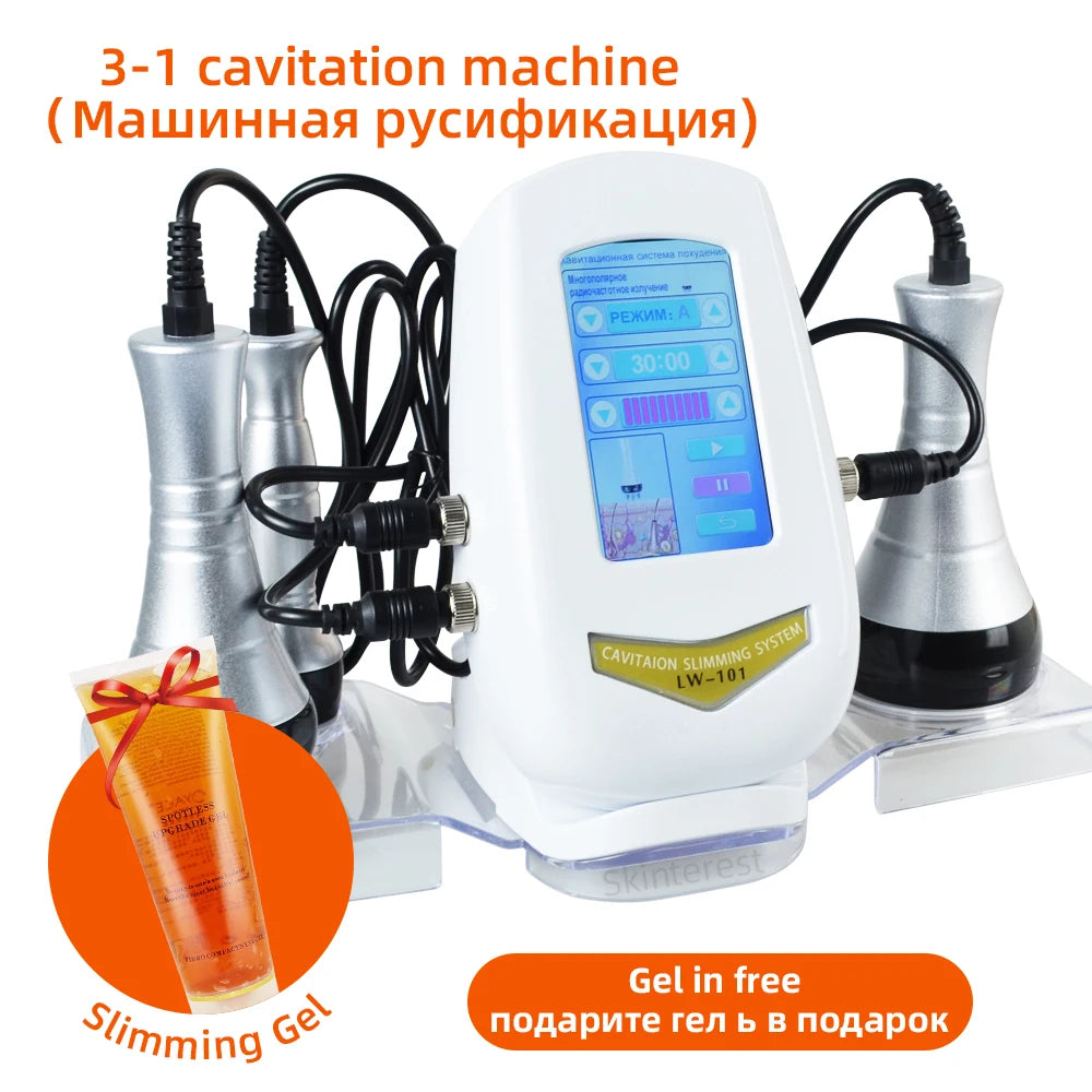 Beauty Body Slimming Massager, Cavitation Machine, Multi-Functional Device, Face Body Tightening, Lifting Spa Skincare Tool