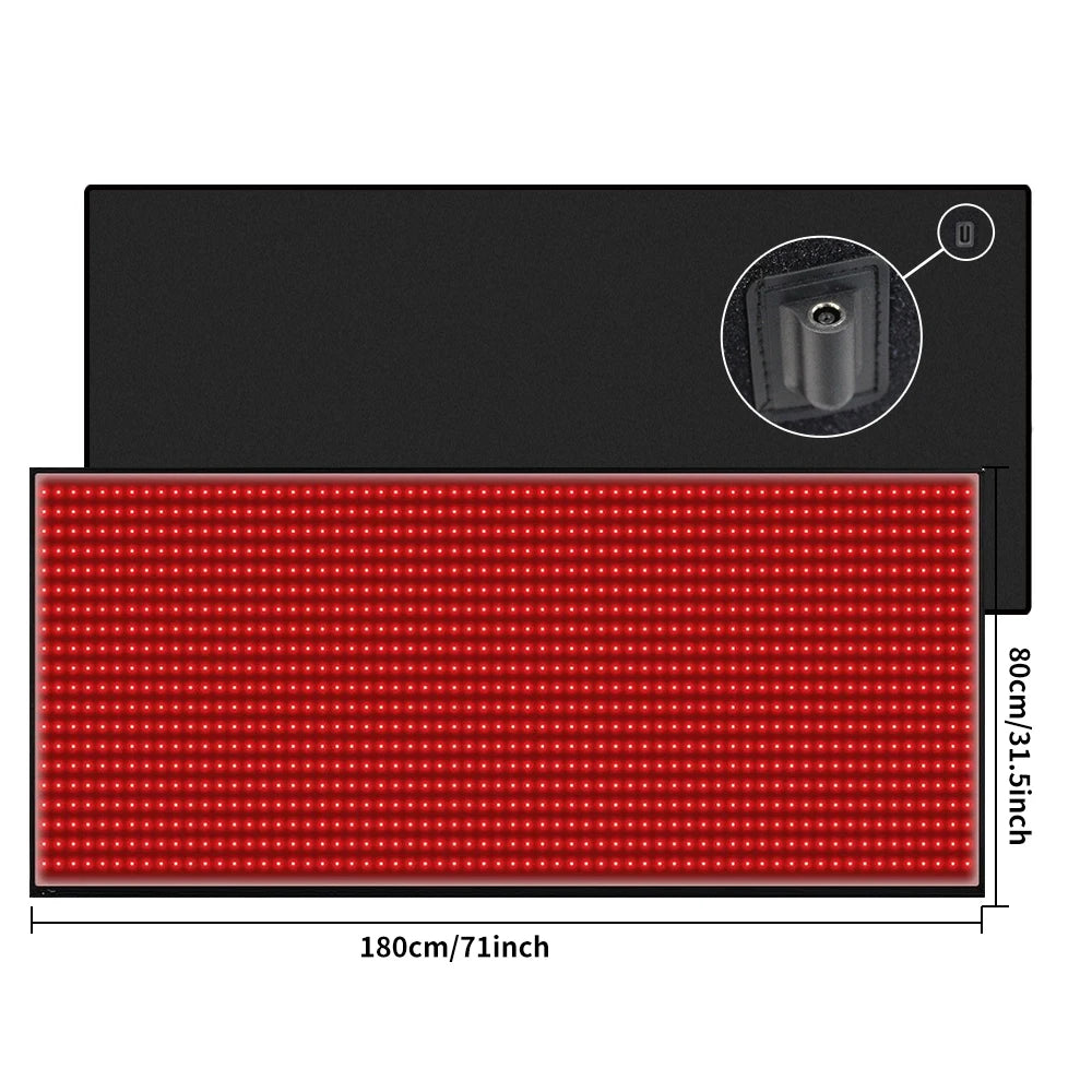 Full Body Red Light Mat, 71x31 inch