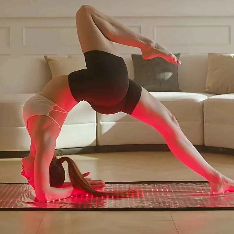 1280pcs LEDs Red Light Mat, 660nm 850nm Blanket, Devices Full Body Large Pads for Whole Body Relaxation