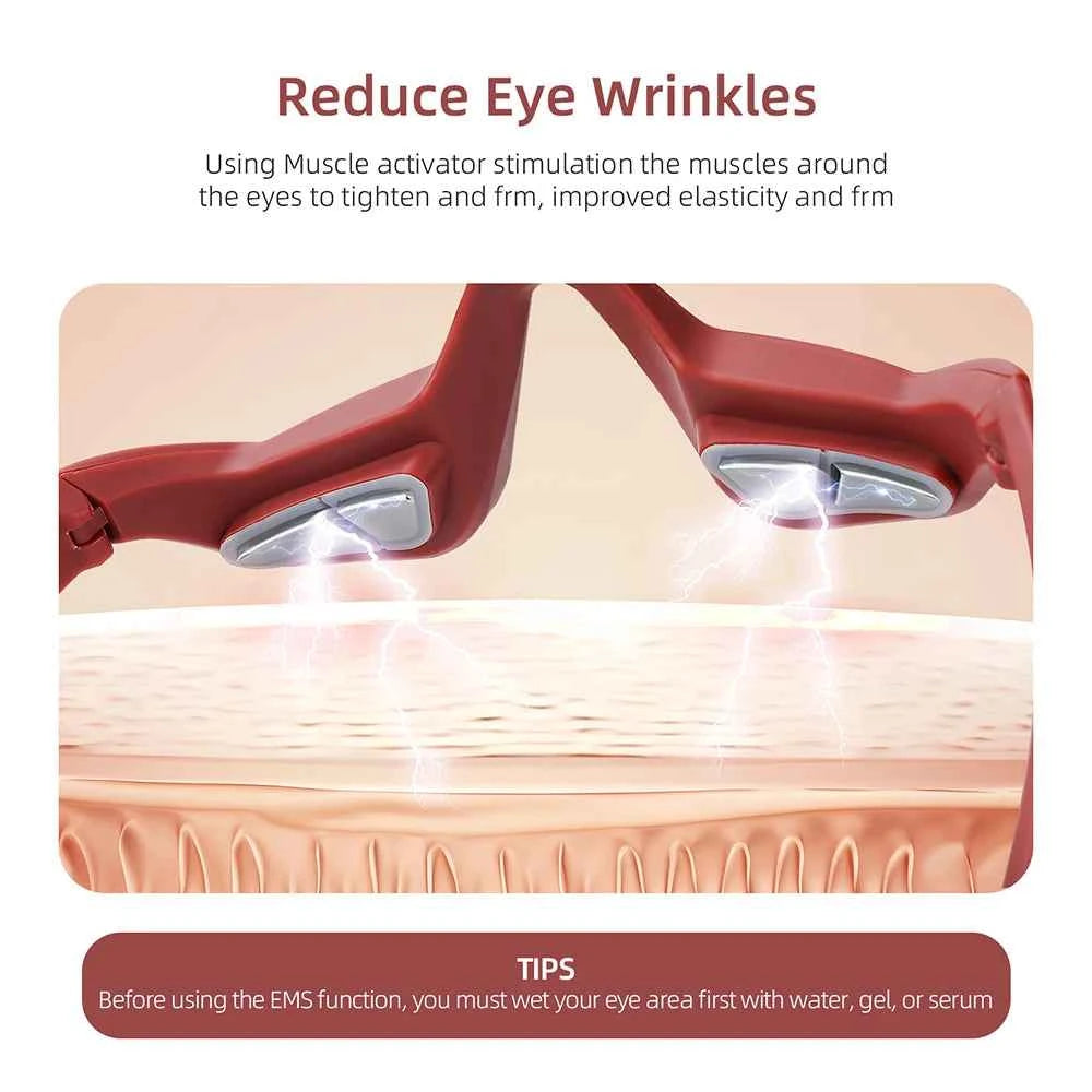 Red Eye Massager, Under-Eye Glasses Massager