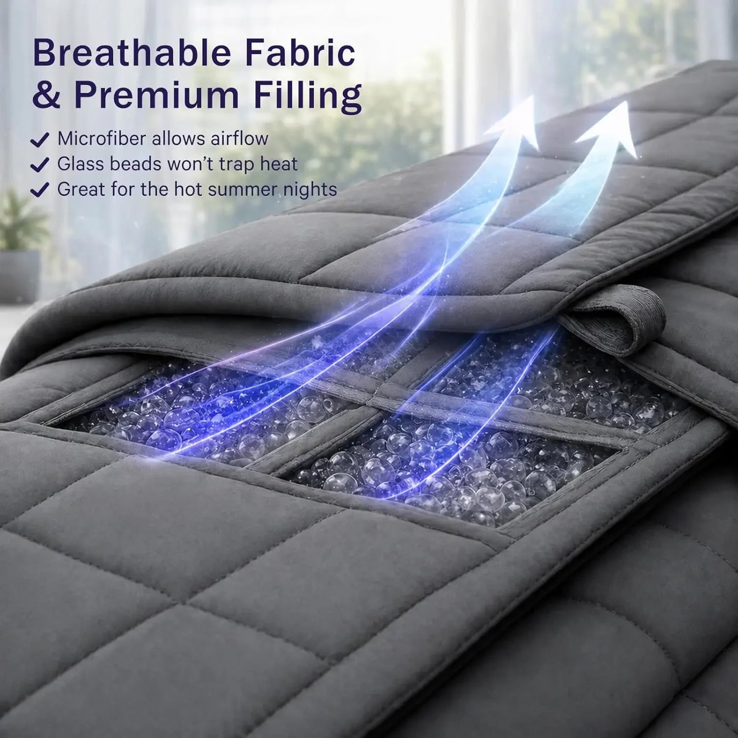 Weighted Blanket 20lbs for Adults, 48x72 Twin Full Size