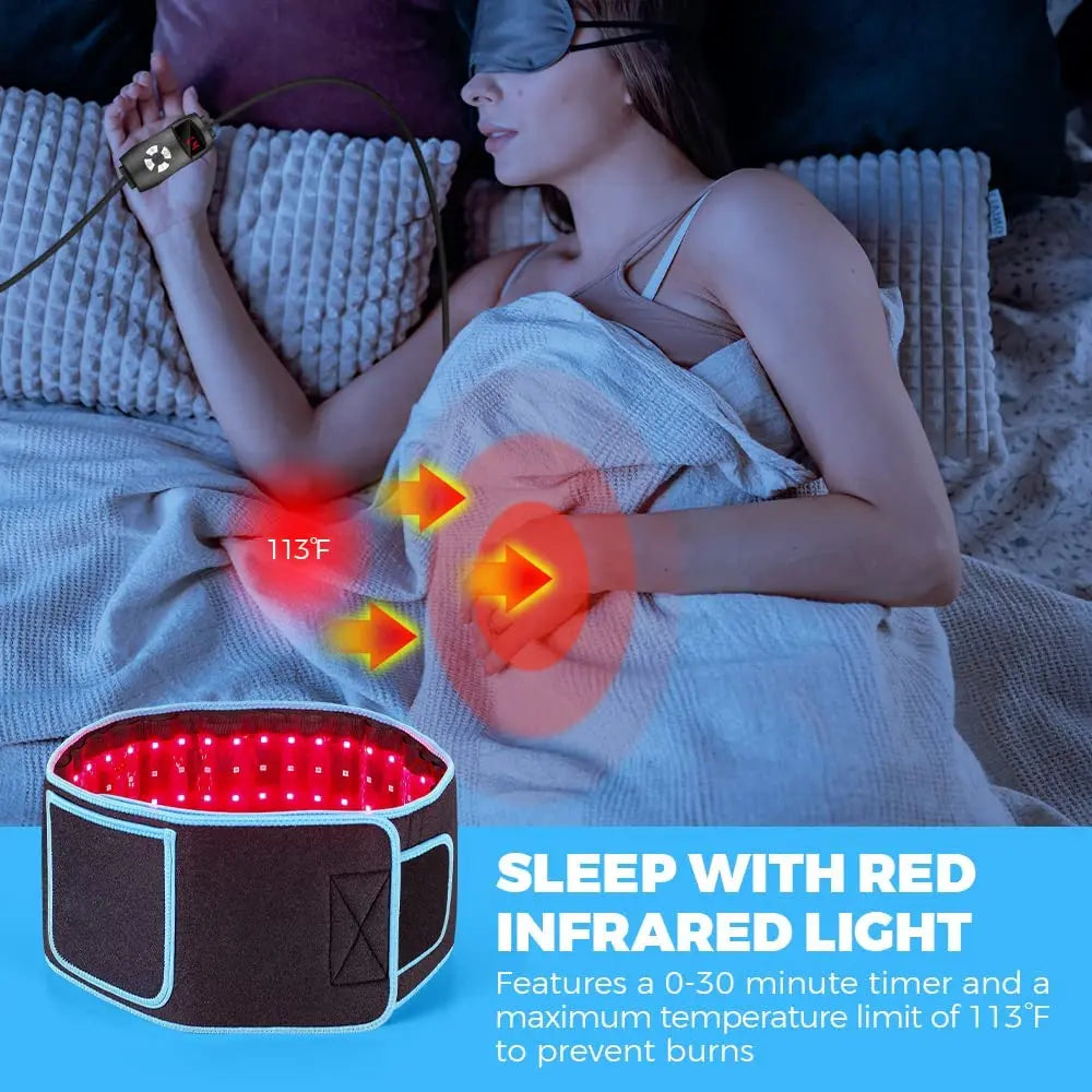 Red Light Therapy Belt, Burn Fat, Slimming Waist, Heat Pad, Full Body